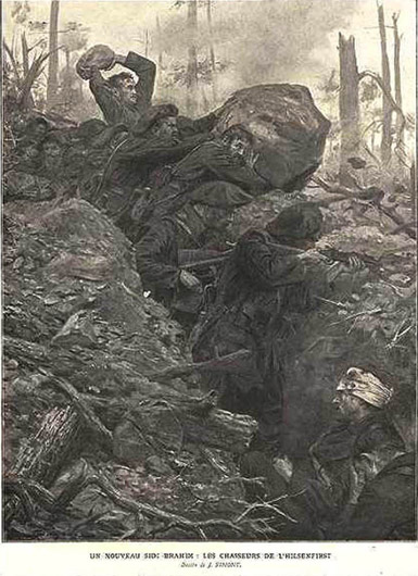 The desperate fighting in the Vosges in 1915 depicted by Georges Scott.