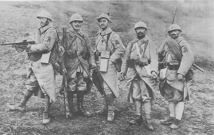 Riflemen, automatic riflemen (Chauchat), hand and rifle grenadiers.