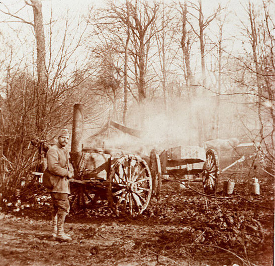 Another field kitchen in action.