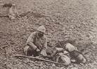 A skirmish line digging fighting positions in 1918.