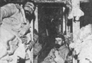 The cramped quarters of a French dugout.