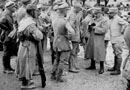 Processing German officer POWs, 1915.