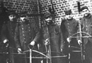 The improvised crossbows carried by these men show the desperate yet resourceful nature of the French at the start of trench warfare, ca. late 1914.