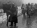 A march through the snow in Artois.