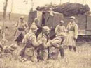 A Schneider tank at the front, 1918.