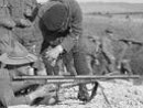 The 12th BCA instructing Americans in the use of the Chauchat automatic-rifle, Camp Gondrecourt, August 1917.