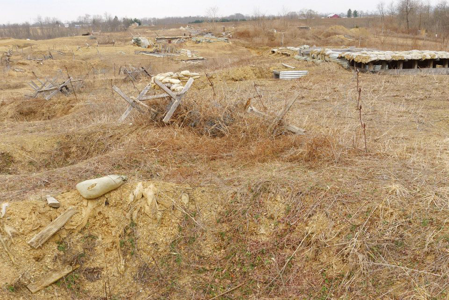 A portion of No-Man's-Land at Newville, April 2014.