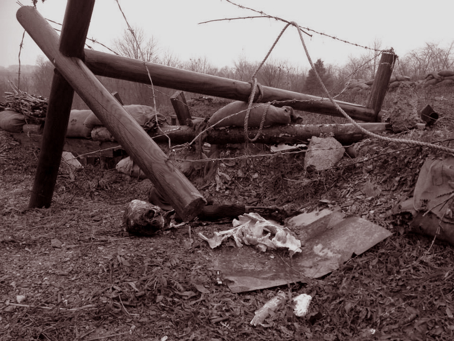 Front-line trench, December 2014