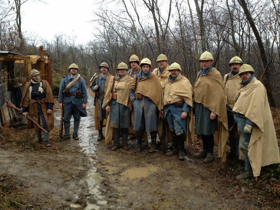 The 151e and 183 RI ready to head up to the front lines, December 2014