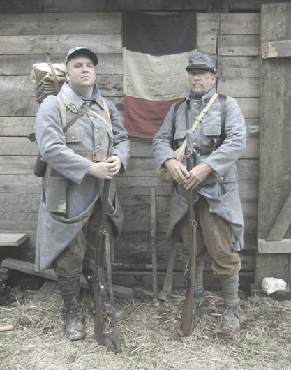 Sdt. J. Hauser and his father, Sdt. J. Hauser (territorial) - June 2004.