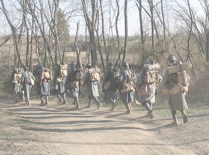 The unit continues its march up to the line, April 2005.