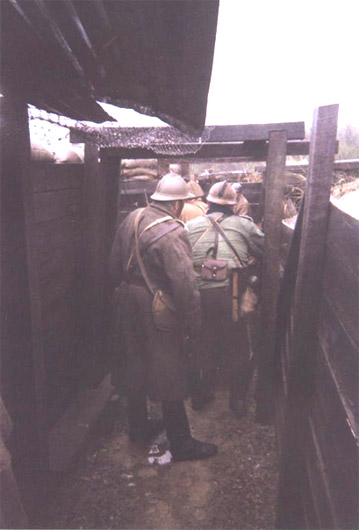 Soldiers of the Russian Legion prepare to go over the top, April 2006.