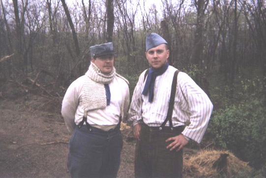 Cpl. Picard and Sdt. Martin in the rear, April 2006.