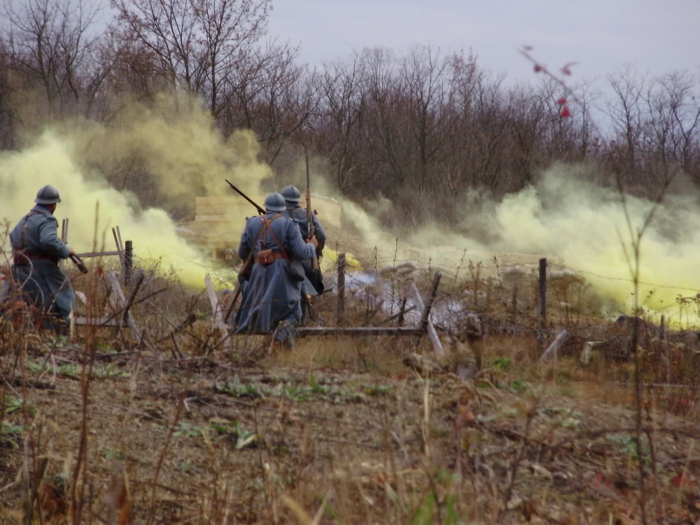 The 18th R.I. makes a bold day-light attack on the German lines, April 2008.