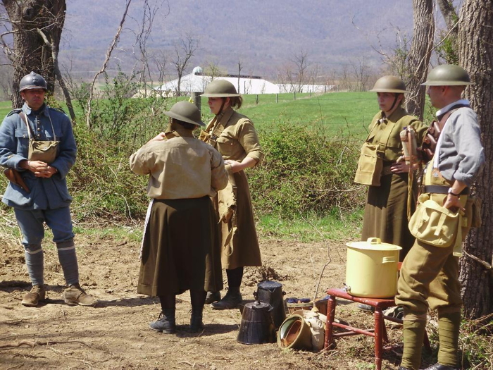 The lovely ladies of the American Salvation Army distributing lemonade and donuts to Allied troops, April 2009.