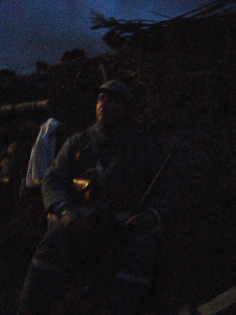 Soldat Maillard in the trench, November 2010.