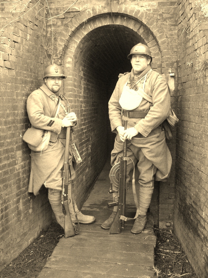 Cpl. Picard and Sdt. Croissant, Fort Mifflin, March 2012.