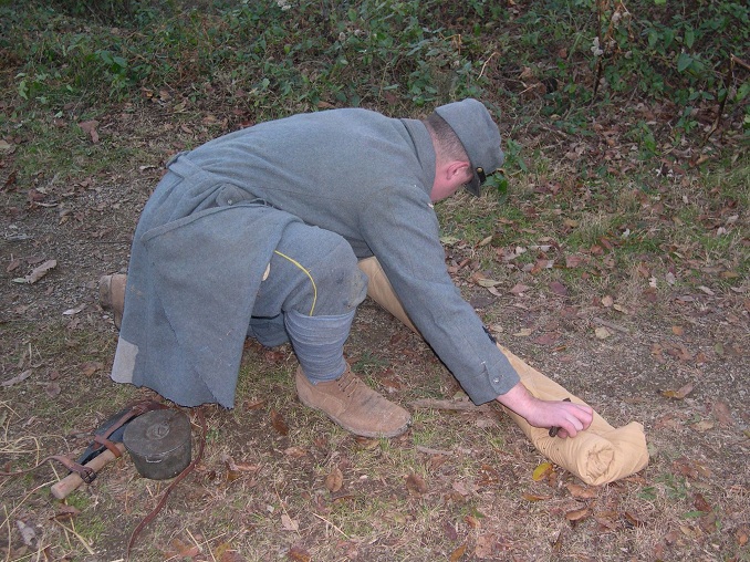 Cpl. Picard prepares his assault roll, November 2011.