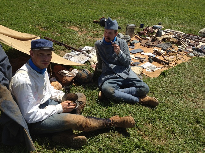 Sdts. Nicholas and Leveque, Army Heritage Days at AHEC, PA, May 2012.