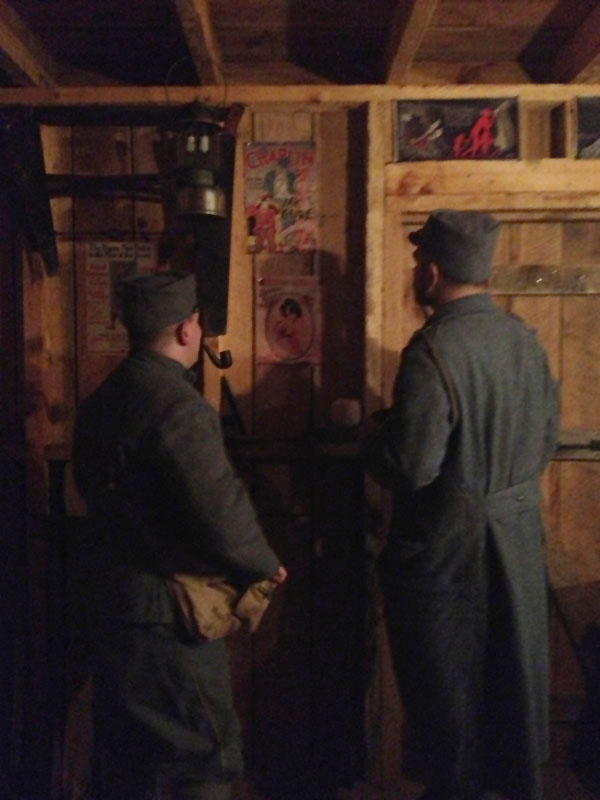 In the 42nd Canadian Black Watch bunker. Newville, April 2013.