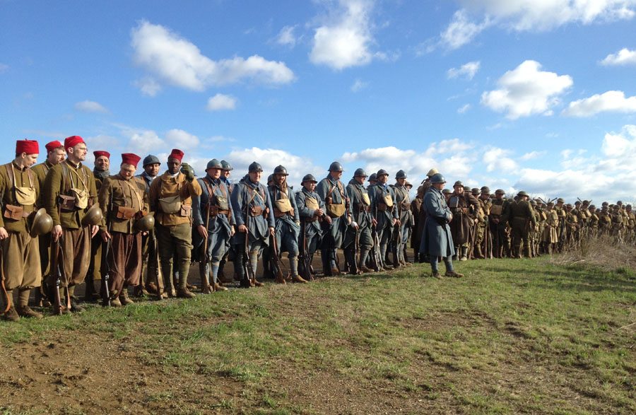 French company at formation. Newville, April 2013.