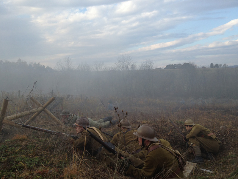 3rd RMZT in support of a feint attack. Newville, November 2013.