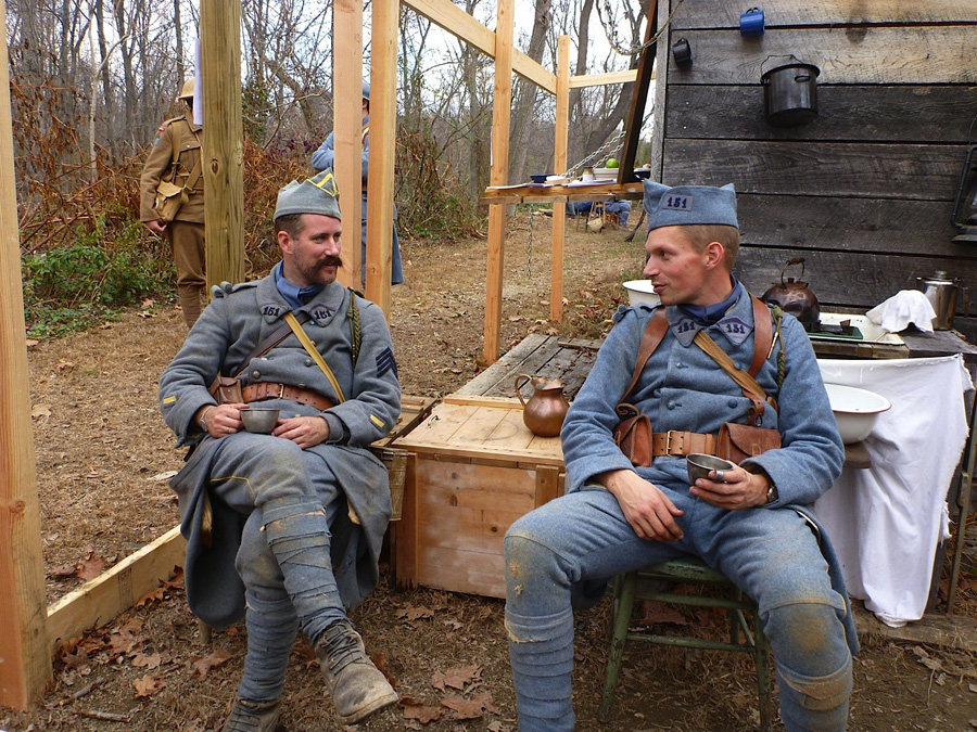 Sgt. Contamine and Sdt. Nicolas. Newville, November 2013.