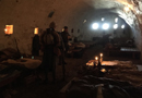 Subterranean barracks hall at Fort Mifflin.