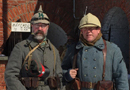 A German soldier alongside Sdt. Croissant, Fort Mifflin, March 2015.