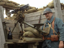 Cpl. Le Clerc of the 18e RI beside a Hotchkiss MG, AHEC 2014