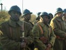 Members of the 372nd IR US, les Mains Rouges, in formation, November 2014