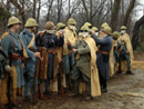 Sgt. Contamine and Lieut. Cartier inspects the gas masks of the men, December 2014