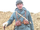 Mathieu William, plodding through a mud-filled trench - Newport News, VA, March 2005