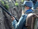 The Poilu de la Marne at Zonnebeck for the anniversary of the first gas attack, 2005.