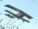 Swooping low over the German lines, a Nieuport fighter makes a strafing run, November 2006.