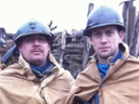 Cpl. Picard with un bleuet, Sdt. Dupuis, April 2011.