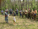 Sgt. Contamine leading the French company in advanced training exercises, April 2012.