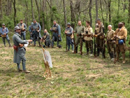 Sgt. Contamine leading the French company in advanced training exercises, April 2012.