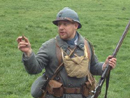 Cpl. Picard talks to the public, Fort Mifflin, March 2012.