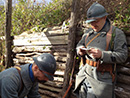 Cpl. Picard and Sdt. Boutroix read letters from home, Nov. 2012.