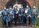 The 151 showing the evolution of the French infantry kit bteween 1915 and 1918. Fort Mifflin, March 2013.