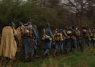 The French company marches to the battalion formation, Newville, April 2013.