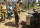 Soldiers receiving pay. Newville,  April 2013.