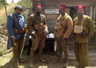 Members of the 3 RMZT at the Co-operative du Bataillon Francais. Newville, April 2013.