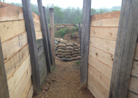 A repaired trench wall. French company work weekend. Newville, September 2013.