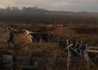 French company moving out of the trenches. Newville, November 2013.