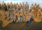Members of the 151 RI, 18 RI, Russian Legion and 372 US IR. Newville, November 2013.