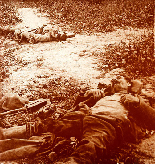 French and German corpses.