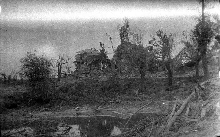 A destroyed home.