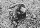 The body of a French soldier killed at Verdun. 